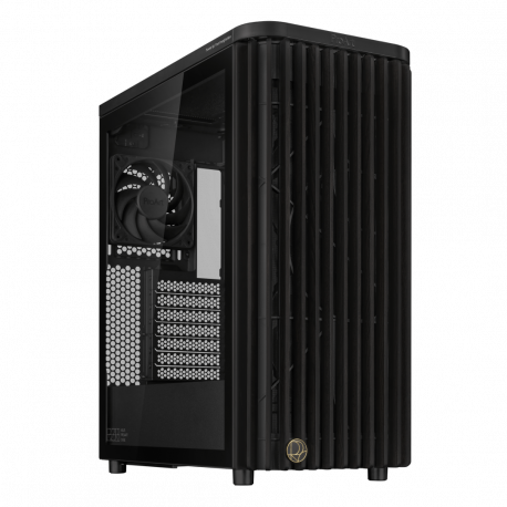 ASUS ProArt PA401 - Wood Edition - mid tower - ATX - windowed side panel (tempered glass) - no power supply - USB / Audio - 0