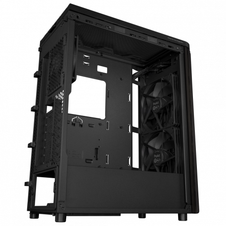 ASUS ProArt PA401 - Wood Edition - mid tower - ATX - windowed side panel (tempered glass) - no power supply - USB / Audio - 8