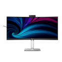 Philips 34B2U6603CH - 6000 Series - LED monitor - curved - 34" - 3440 x 1440 WQHD @ 120 Hz - VA - 550 cd/m² - 4000:1 - DisplayHDR 400 - 4 ms - Thunderbolt 4, 2xHDMI, DisplayPort - speakers - charcoal