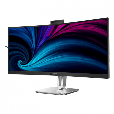 Philips 34B2U6603CH - 6000 Series - LED monitor - curved - 34" - 3440 x 1440 WQHD @ 120 Hz - VA - 550 cd/m² - 4000:1 - DisplayHDR 400 - 4 ms - Thunderbolt 4, 2xHDMI, DisplayPort - speakers - charcoal - 3