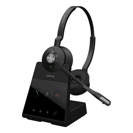 Jabra Engage 65 SE Stereo (Low Power) - Headset - on-ear - DECT - wireless - Zoom Certified, UC certified, Google Meet Certified, Amazon Chime Certified, Works With Chromebook Certified, Certified for Microsoft Teams Open Office - 3