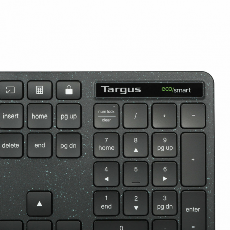 Targus EcoSmart - Keyboard - full size - antimicrobial - USB - QWERTY - Nordic - black - 1