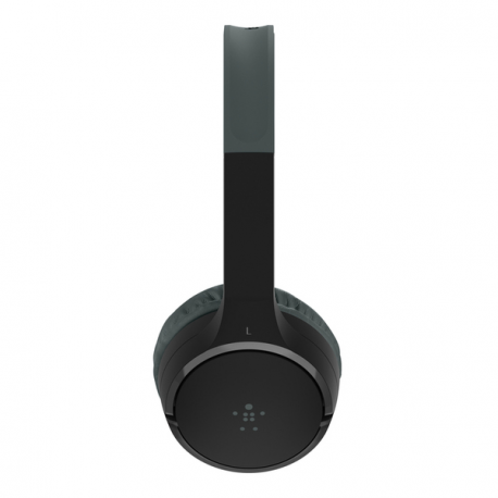 Belkin SoundForm Mini - Headphones with mic - on-ear - Bluetooth - wireless, wired - 3.5 mm jack - black - 7