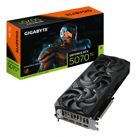 Gigabyte GeForce RTX 5070 Ti WINDFORCE SFF 16G - Graphics card - GeForce RTX 5070 Ti - 16 GB GDDR7 - PCI Express 5.0 - 3 x DisplayPort, HDMI - 0