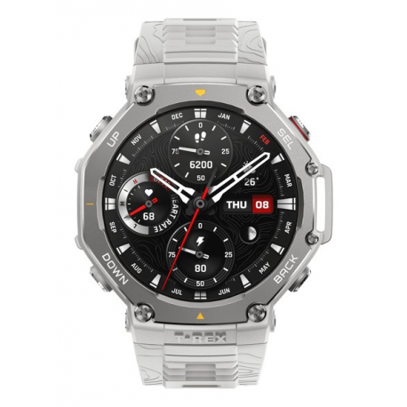 Amazfit T-Rex 3 - Smart watch with strap - liquid silicone - wrist size: 145-210 mm - display 1.5" - Bluetooth, Wi-Fi - 68.3 g - haze grey - 0