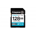 Kingston Canvas Go! Plus - Flash memory card - 128 GB - Video Class V30 / UHS-I U3 / Class10 - SDXC UHS-I