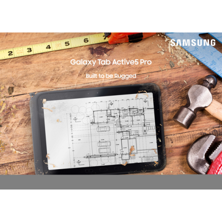 Samsung Galaxy Tab Active5 Pro - Enterprise Edition - tablet - rugged - Android - 256 GB - 10.1" TFT (1920 x 1200) - microSD slot - 5G - green - 4
