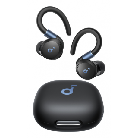 Soundcore Sport X20 - True wireless earphones with mic - in-ear - over-the-ear mount - Bluetooth - active noise cancelling - black - 8