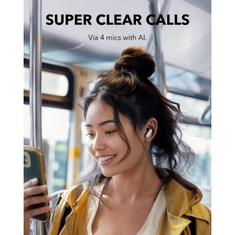 Soundcore P30i - True wireless earphones with mic - in-ear - Bluetooth - active noise cancelling - white - 2