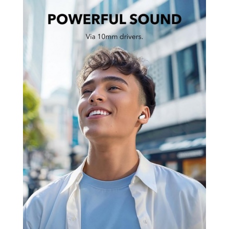 Soundcore P30i - True wireless earphones with mic - in-ear - Bluetooth - active noise cancelling - white - 3