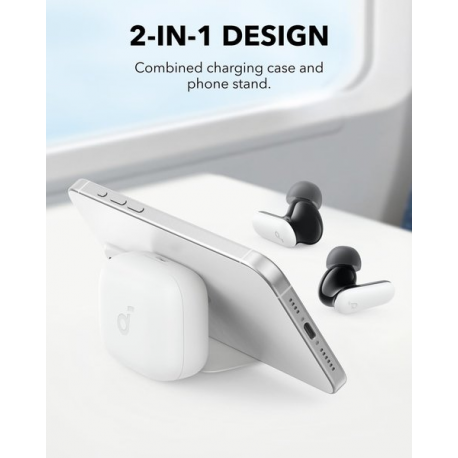 Soundcore P30i - True wireless earphones with mic - in-ear - Bluetooth - active noise cancelling - white - 5