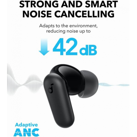 Soundcore P30i - True wireless earphones with mic - in-ear - Bluetooth - active noise cancelling - black - 1