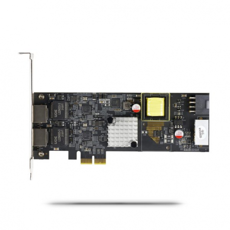 StarTech.com 2-Port 2.5Gbps PoE Network Card, Intel I225-V, 802.3af/at - Network adapter - PCIe 2.0 x2 - 10M/100M/1G/2.5 Gigabit Ethernet x 2 - black - 1