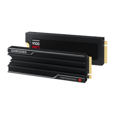 Samsung 9100 PRO MZ-VAP4T0 - SSD - encrypted - 4 TB - with heatsink - internal - M.2 2280 - PCI Express 5.0 x4 (NVMe) - 256-bit AES - TCG Opal Encryption 2.0 - black - 6