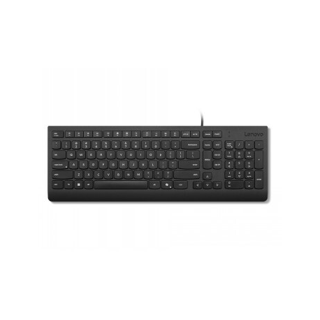 Lenovo Essential - Keyboard - 2.5-zone layout - USB - QWERTY - US with Euro symbol - black - brown box - 0