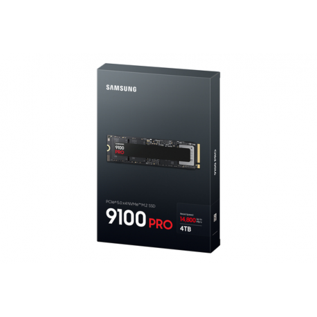 Samsung 9100 PRO MZ-VAP4T0 - SSD - encrypted - 4 TB - internal - M.2 2280 - PCI Express 5.0 x4 (NVMe) - 256-bit AES - TCG Opal Encryption 2.0 - black - 6