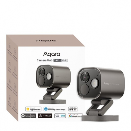 Aqara Camera Hub G5 Pro - Network surveillance camera - outdoor - colour (Day&Night) - 4 MP - 2688 x 1520 - 1520p - fixed focal - wireless - Wi-Fi - Bluetooth - DC 5 V - 1