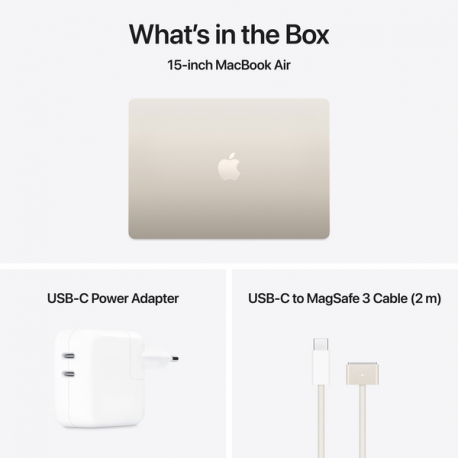 Apple MacBook Air - M4 - Apple M4 10-core - 16 GB RAM - 256 GB SSD - 15.3" IPS 2880 x 1864 (WQXGA+) - Wi-Fi 6E, Bluetooth - starlight - kbd: Swedish / Finnish - 10