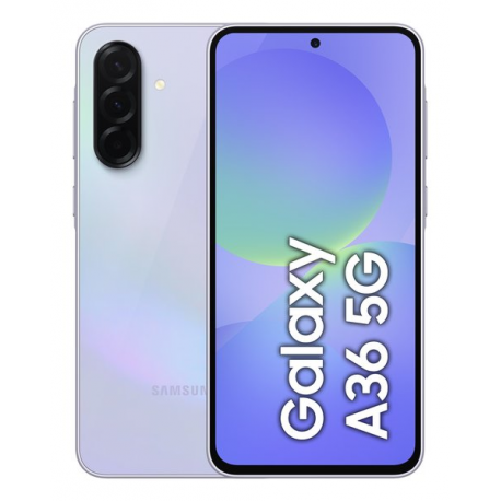 Samsung Galaxy A36 - 5G smartphone - dual-SIM - RAM 6 GB / Internal Memory 128 GB - OLED display - 6.7" - 2340 x 1080 pixels (120 Hz) - 3x rear cameras 50 MP, 8 MP, 5 MP - front camera 12 MP - awesome lavender - 0