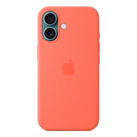 Apple - Back cover for mobile phone - MagSafe compatibility - silicone - tangerine - for iPhone 16 - 3