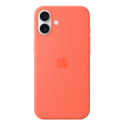 Apple - Back cover for mobile phone - MagSafe compatibility - silicone - tangerine - for iPhone 16 Plus