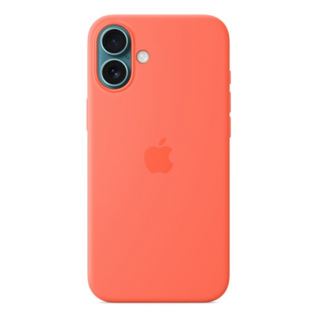 Apple - Back cover for mobile phone - MagSafe compatibility - silicone - tangerine - for iPhone 16 Plus - 2