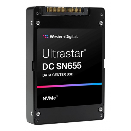 WD Ultrastar DC SN655 WUS5EA138ESP7E4 - SSD - Data Centre - encrypted - 3.84 TB - internal - 2.5" - U.3 PCIe 4.0 (NVMe) - TCG Ruby Encryption - 1