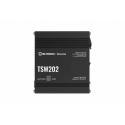 Teltonika TSW202 - Switch - Managed - 8 x 10 / 100 / 1000 (PoE+) + 2 x SFP - DIN rail mountable - PoE+ (240 W)