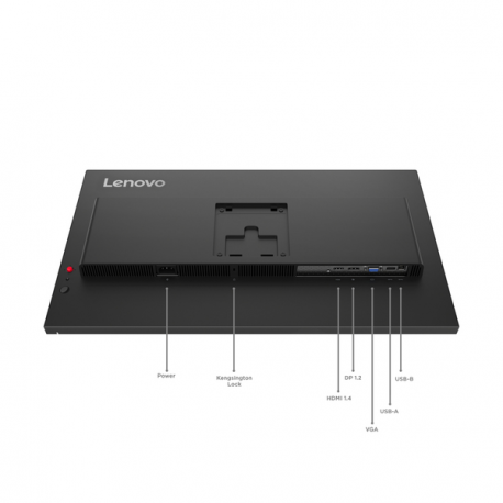 Lenovo ThinkVision T27-40 - LED monitor - 27" - 1920 x 1080 Full HD (1080p) @ 120 Hz - IPS - 300 cd/m² - 1500:1 - 4 ms - HDMI, VGA, DisplayPort - eclipse black - 7