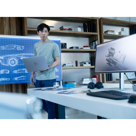 HP ZBook Ultra G1a Mobile Workstation - AMD Ryzen AI Max Pro - 395 / up to 5.1 GHz - Win 11 Pro - Radeon 8060S - 64 GB RAM - 2 TB SSD NVMe, TLC - 14" OLED touchscreen 2880 x 1800 (2.8K) @ 120 Hz - Wi-Fi 7, Bluetooth - meteor silver - kbd: Pan Nordic - 7