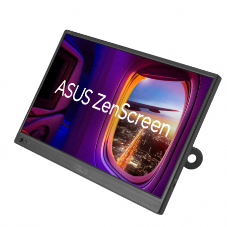 ASUS ZenScreen MB169CK - LED monitor - 16" (15.6" viewable) - portable - 1920 x 1080 Full HD (1080p) @ 60 Hz - IPS - 250 cd/m² - 800:01:00 - 5 ms - Mini HDMI, 2xUSB-C - black - 6