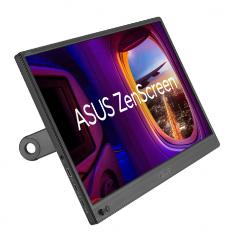 ASUS ZenScreen MB169CK - LED monitor - 16" (15.6" viewable) - portable - 1920 x 1080 Full HD (1080p) @ 60 Hz - IPS - 250 cd/m² - 800:01:00 - 5 ms - Mini HDMI, 2xUSB-C - black - 11