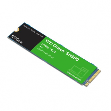 WD Green SN350 NVMe SSD WDS250G2G0C-00CDH0 - SSD - 250 GB - internal - M.2 2280 - PCIe 3.0 x4 (NVMe) - 1