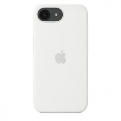 Apple - Back cover for mobile phone - silicone - white - for iPhone 16e - 1
