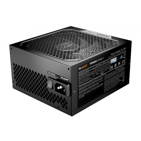 be quiet! Power Zone 2 Z2-750W - Power supply (internal) - ATX12V 3.1/ EPS12V 2.92 - 80 PLUS Platinum - Cybenetics Platinum - AC 100-240 V - 750 Watt - active PFC - black - 0