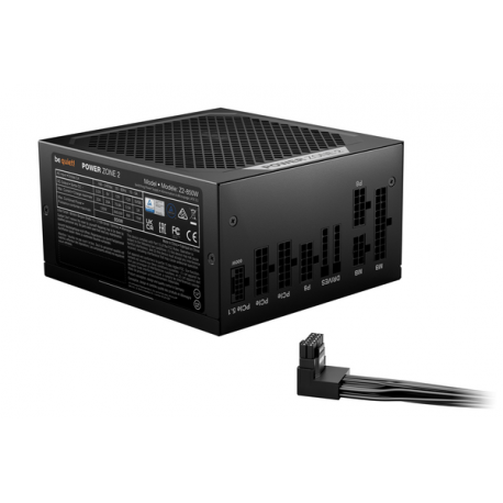 be quiet! Power Zone 2 Z2-850W - Power supply (internal) - ATX12V 3.1/ EPS12V 2.92 - 80 PLUS Platinum - Cybenetics Platinum - AC 100-240 V - 850 Watt - active PFC - black - 2
