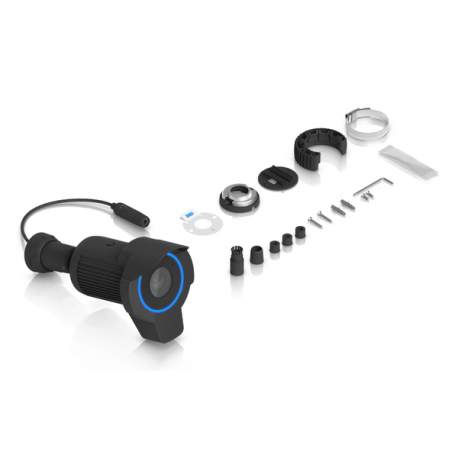 Ubiquiti UniFi AI LPR - Network surveillance camera - bullet - outdoor - weatherproof - colour (Day&Night) - 8 MP - 3840 x 2160 - 4K - fixed focal - audio - GbE - DC 42.5 - 57 V  /  PoE+ - 5