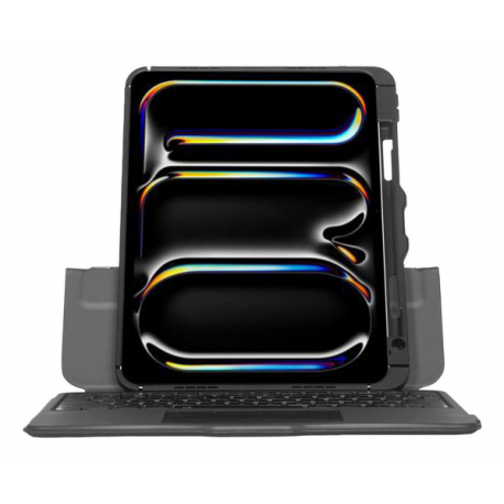 Targus Versavu - Keyboard and folio case - with trackpad - backlit - wireless - Bluetooth 5.0 - QWERTY - UK - black - 13
