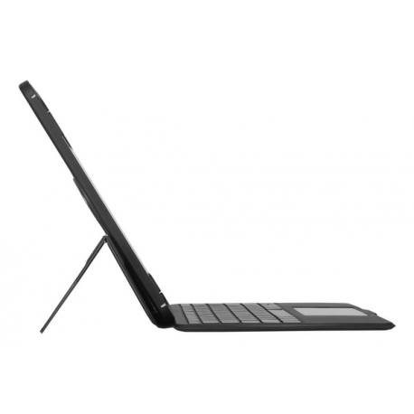 Targus Versavu - Keyboard and folio case - with trackpad - backlit - wireless - Bluetooth 5.0 - QWERTY - UK - black - 15
