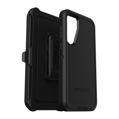 OtterBox Defender Series - Back cover for mobile phone - rugged - polycarbonate, synthetic rubber - black - for Samsung Galaxy A55 - 0