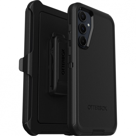 OtterBox Defender Series - Back cover for mobile phone - rugged - polycarbonate, synthetic rubber - black - for Samsung Galaxy A55 - 6