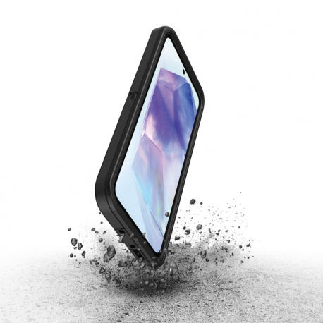 OtterBox Defender Series - Back cover for mobile phone - rugged - polycarbonate, synthetic rubber - black - for Samsung Galaxy A55 - 7