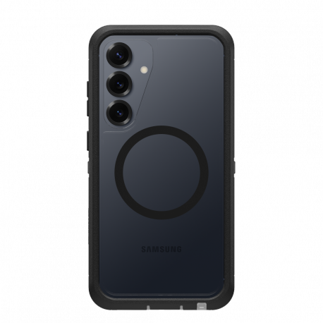 OtterBox Defender Series XT - Back cover for mobile phone - rugged - with magnets - plastic - dark side (clear  /  black) - for Samsung Galaxy S25+ - 0