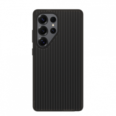 OtterBox Symmetry Series - Back cover for mobile phone - soft-touch - polycarbonate layer, thermoplastic elastomer (TPE), silicone - dark echo (black) - for Samsung Galaxy S25 Ultra - 0