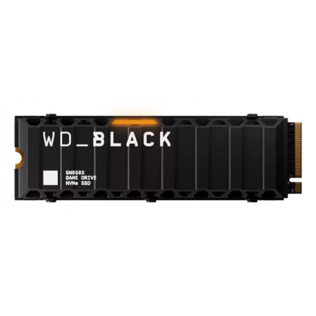 WD_BLACK SN850X WDS800T2XHE - SSD - encrypted - 8 TB - internal - M.2 2280 - PCIe 4.0 x4 (NVMe) - TCG Opal Encryption 2.01 - integrated heatsink - 0
