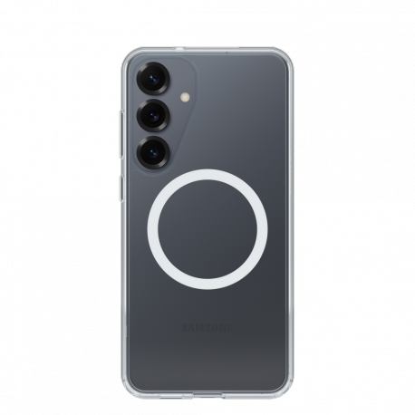 OtterBox Symmetry Series Clear - Back cover for mobile phone - with magnets - polycarbonate layer, thermoplastic elastomer (TPE) - clear - for Samsung Galaxy S25+ - 0