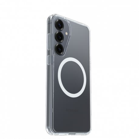 OtterBox Symmetry Series Clear - Back cover for mobile phone - with magnets - polycarbonate layer, thermoplastic elastomer (TPE) - clear - for Samsung Galaxy S25+ - 1