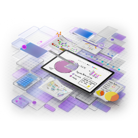 Lenovo Idea Tab Pro ZAE4 - Tablet - Android 14 or later - 256 GB UFS card - 12.7" LTPS (2944 x 1840) - microSD slot - luna grey - 26