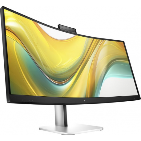 HP 534pm - Series 5 Pro - LED monitor - curved - 34" - 3440 x 1440 WQHD @ 100 Hz - VA - 400 cd / m² - 4000:1 - 5 ms - HDMI, DisplayPort, USB-C - speakers - jet black, natural silver (stand) - 4