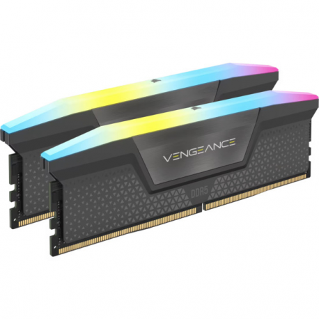 CORSAIR Vengeance RGB - DDR5 - kit - 64 GB: 2 x 32 GB - DIMM 288-pin - 3000 MHz  /  PC5-48000 - CL28 - black - 0